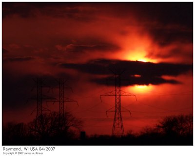 Fire in the Sky, Raymond, WI 2007