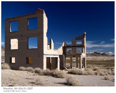 Rhyolite, NV